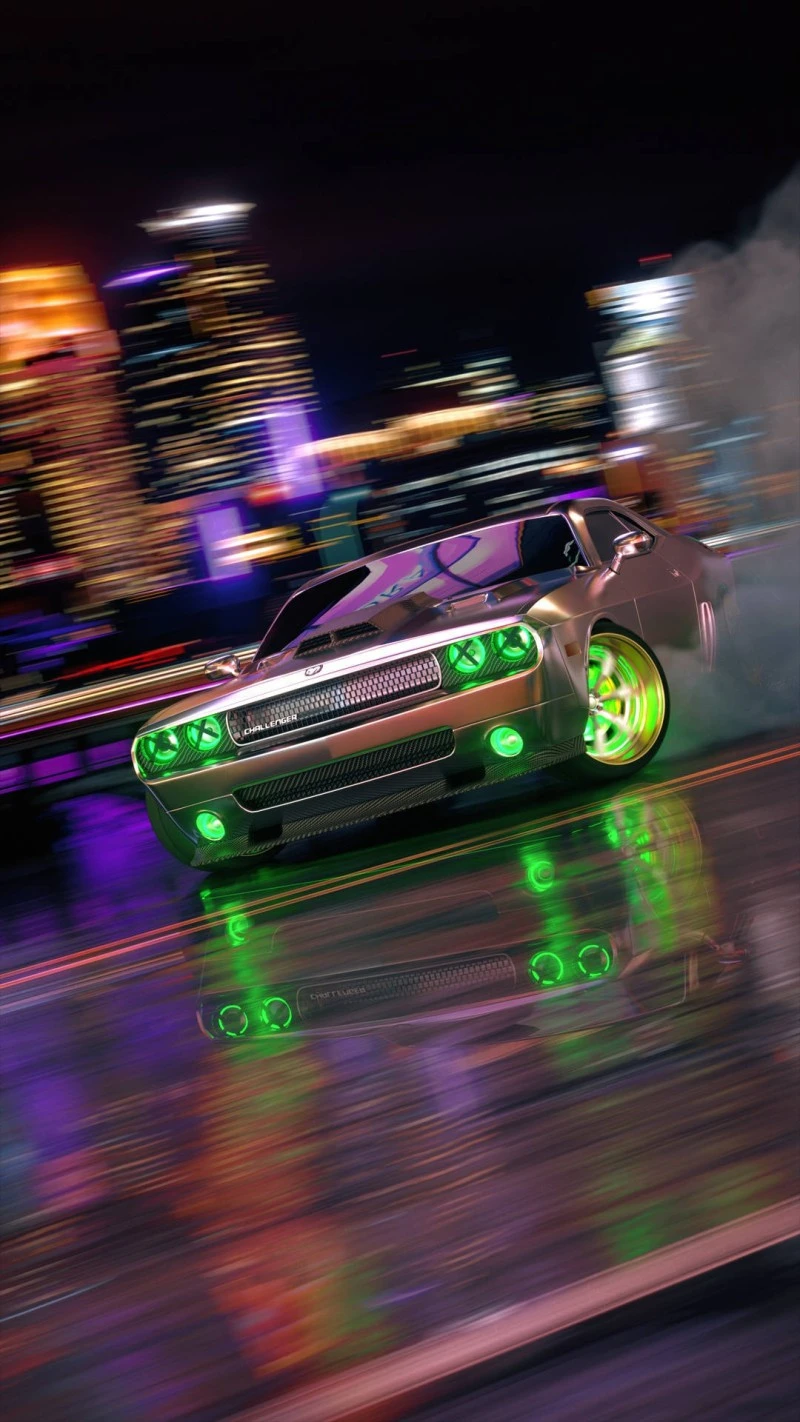 City Drifter 4K Mobile Wallpaper