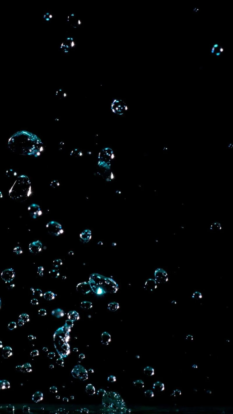 Aqua Bubbles 4K Mobile Wallpaper