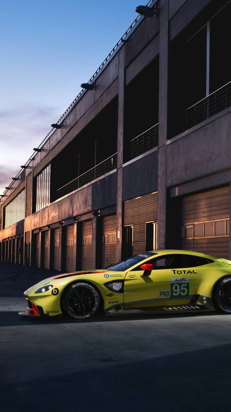 Aston Martin Vantage Racing Car 4K Mobile Wallpaper