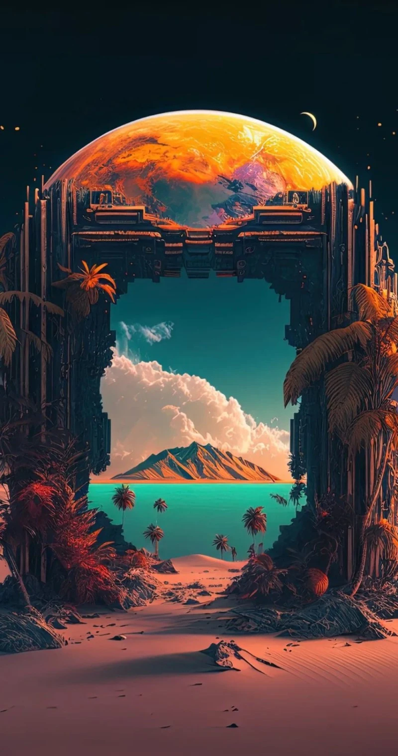 Interdimensional Portal 4K Mobile Wallpaper