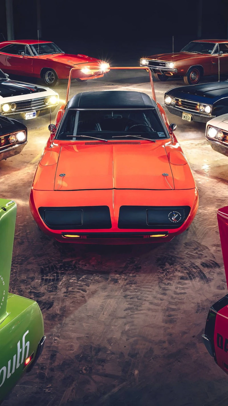Classic Muscle Car Collection 4K Mobile Wallpaper