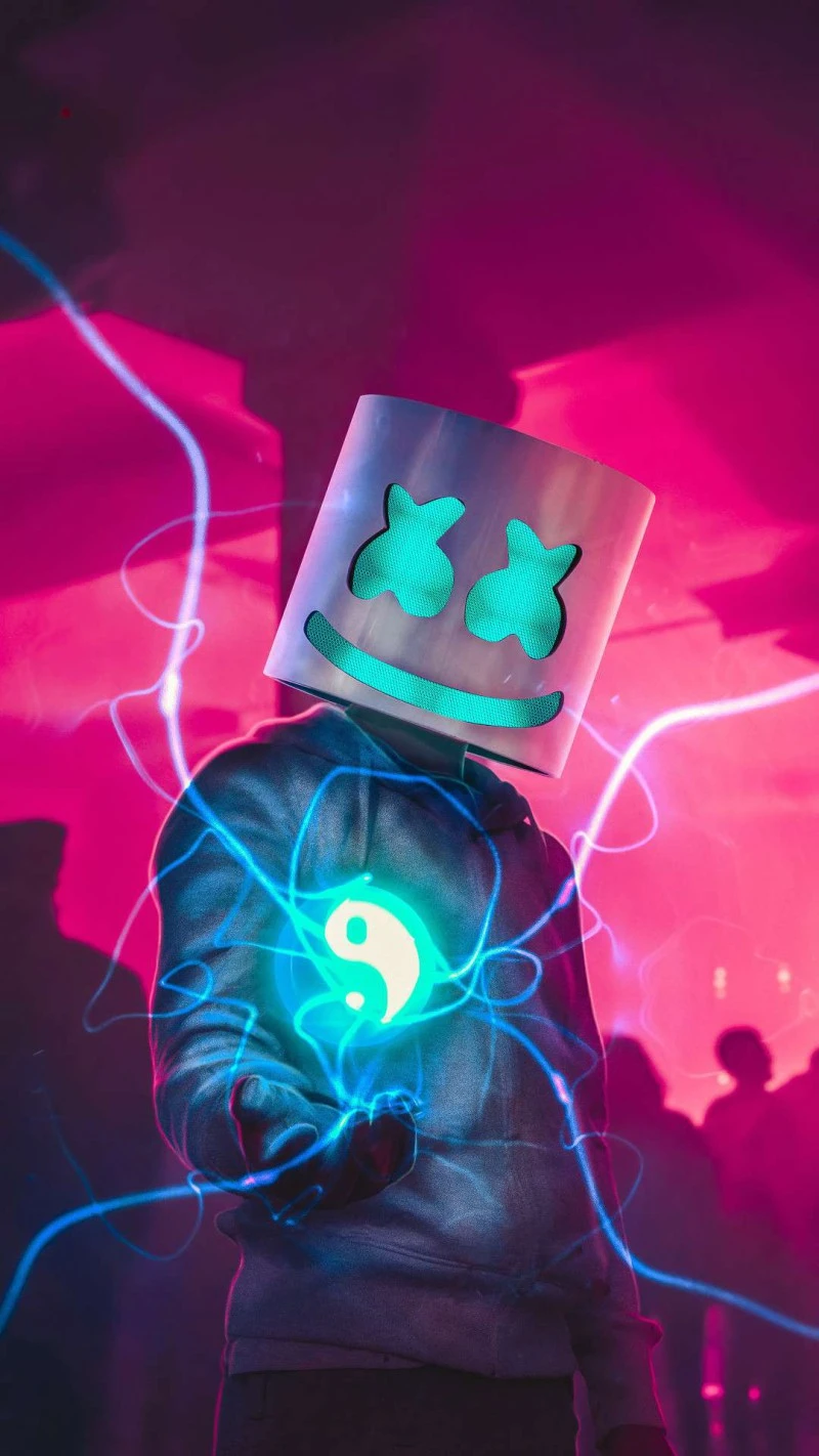 Marshmello: Energy 4K Mobile Wallpaper