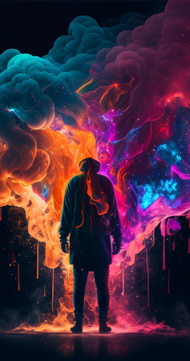 Ethereal Embodiment 4K Mobile Wallpaper