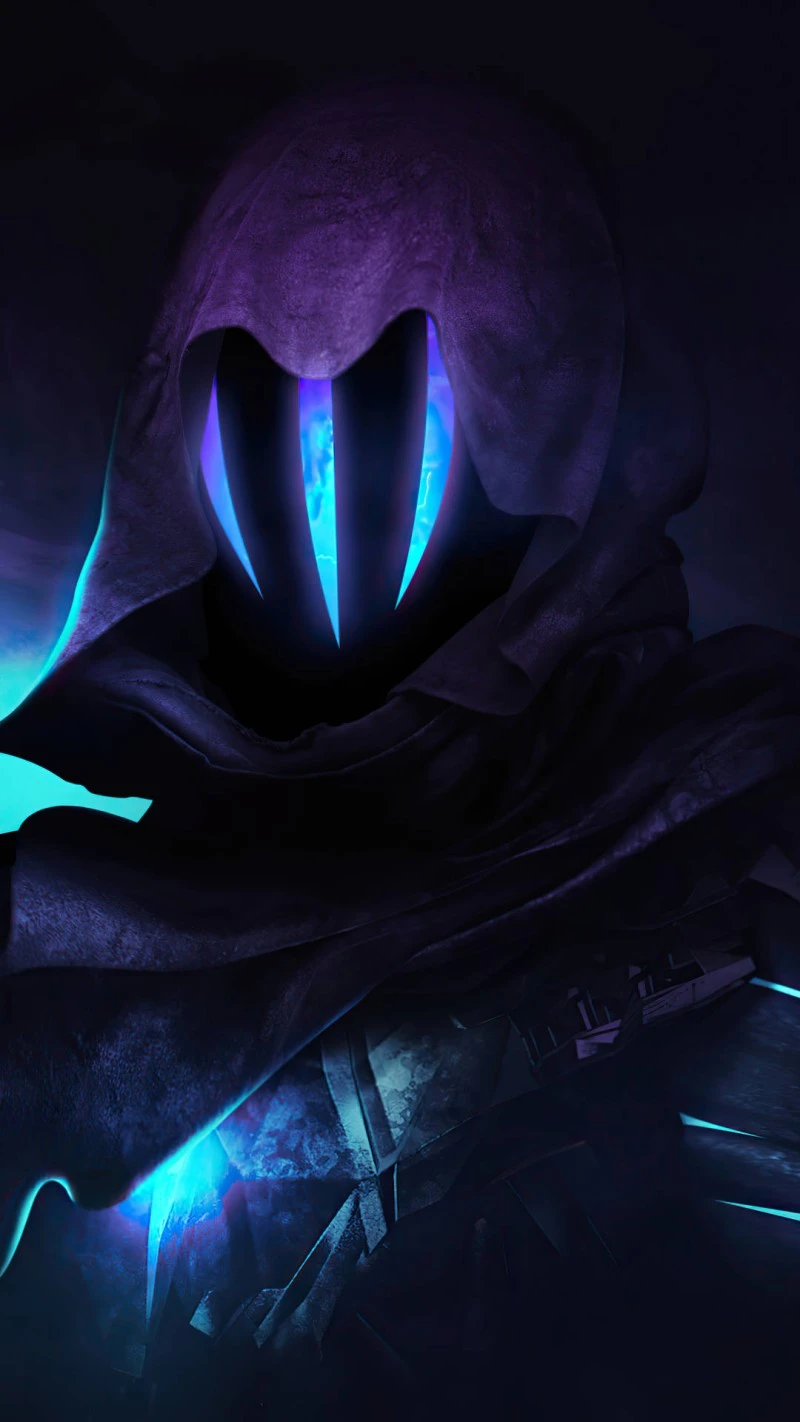 Mysterious Hooded Figure 4K Mobile Wallpaper