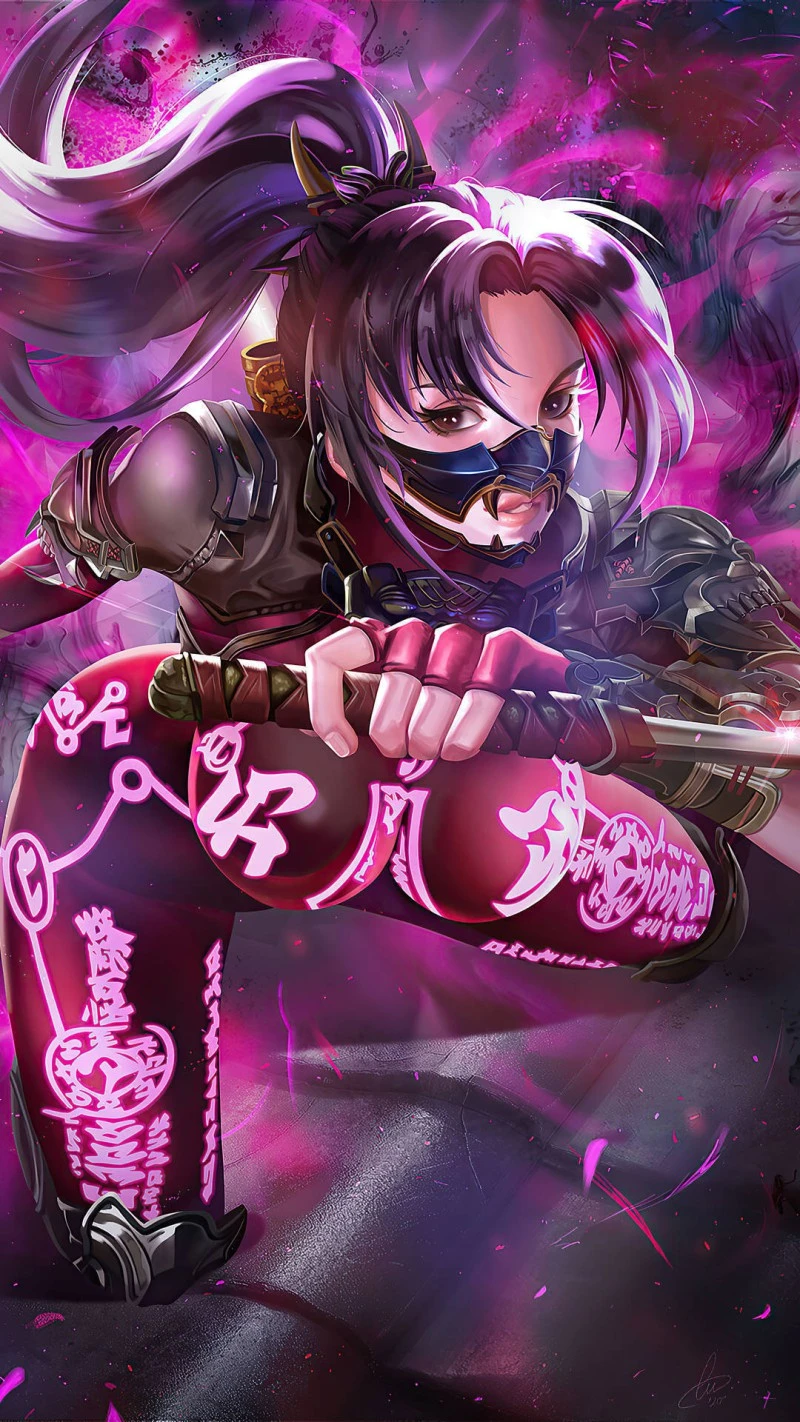 Cyberpunk Ronin 4K Mobile Wallpaper