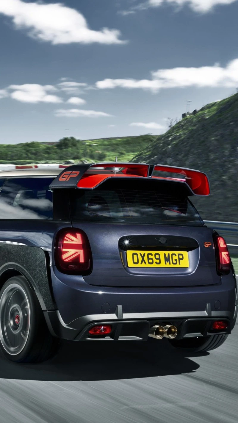 Mini John Cooper Works GP on Track 4K Mobile Wallpaper