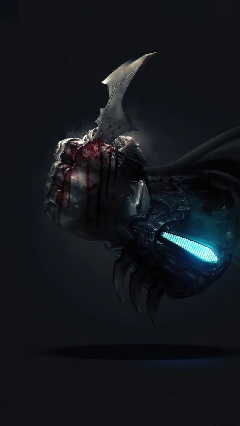Batman: The Bloody Fist 4K Mobile Wallpaper