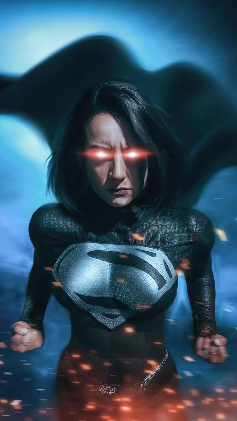 Supergirl Cosplay: Dark Reign 4K Mobile Wallpaper