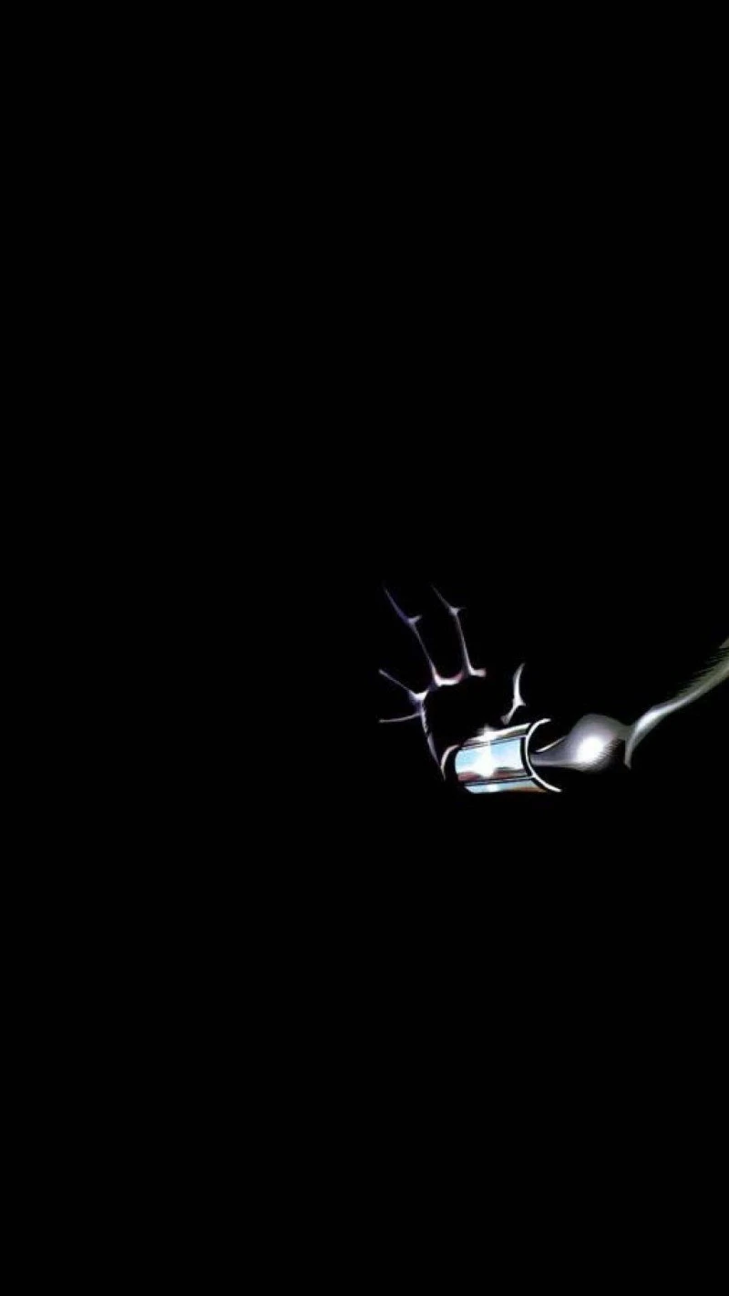 Cybernetic Hand in Darkness 4K Mobile Wallpaper