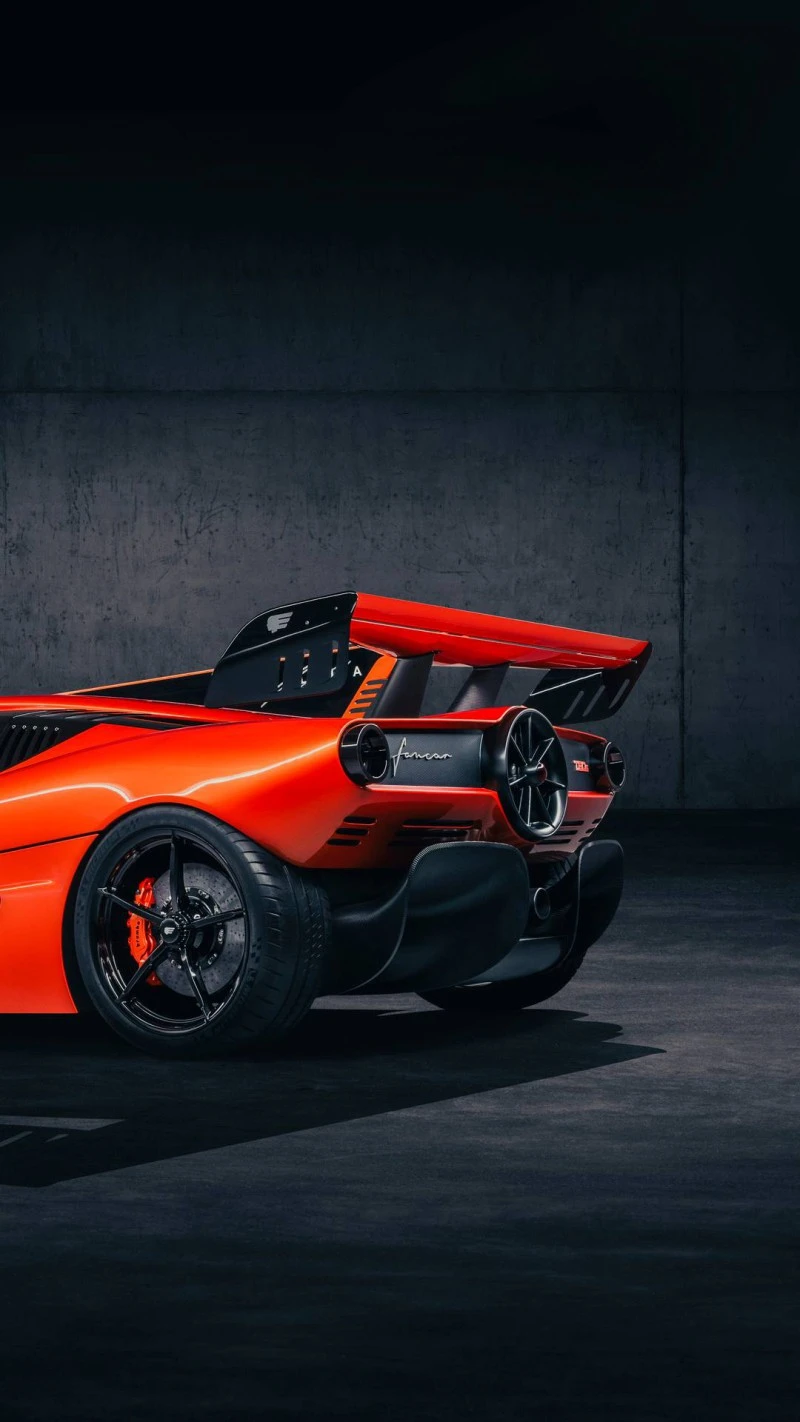 Gordon Murray T.50 Rear View 4K Mobile Wallpaper