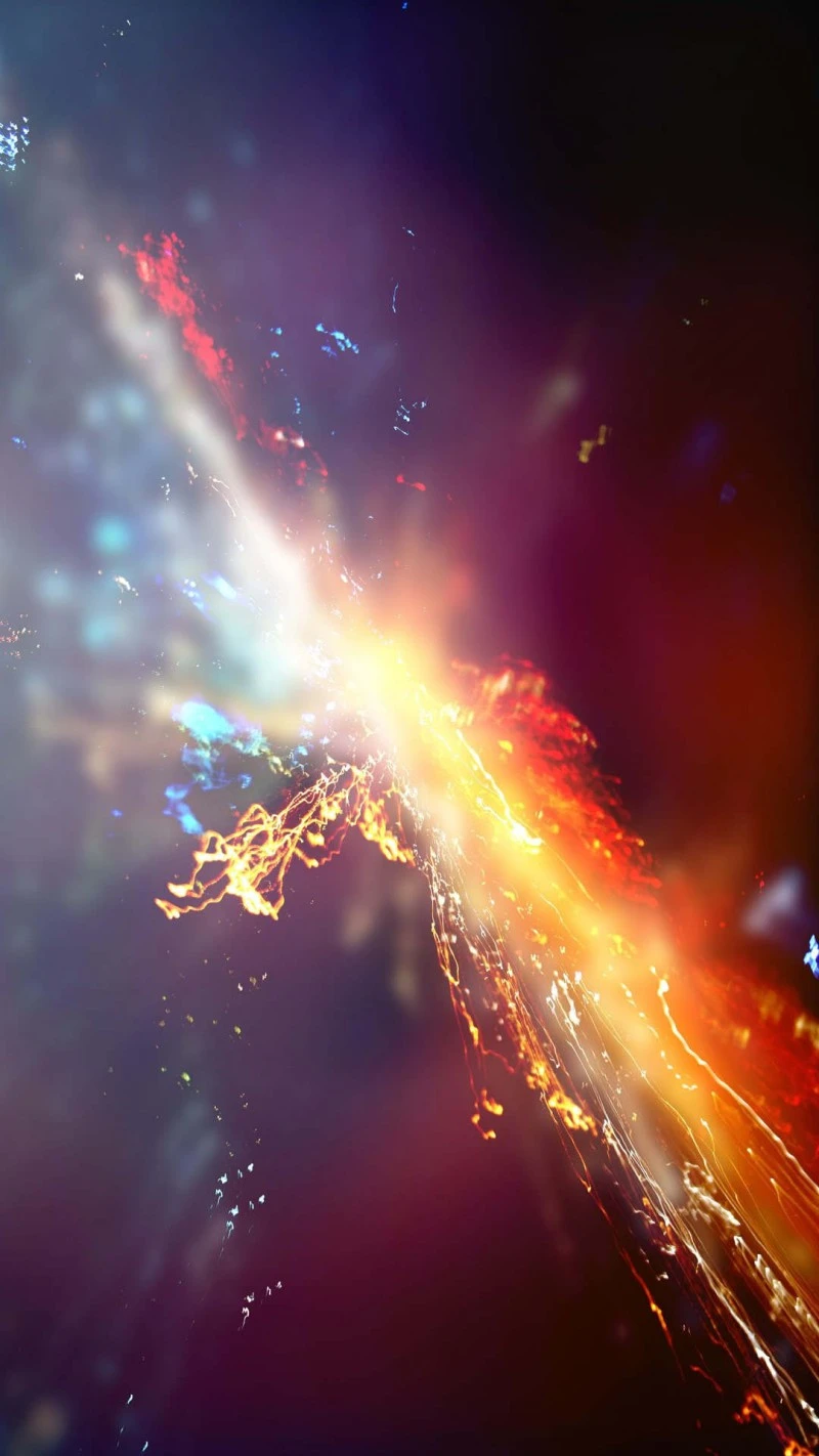 Cosmic Energy Burst 4K Mobile Wallpaper