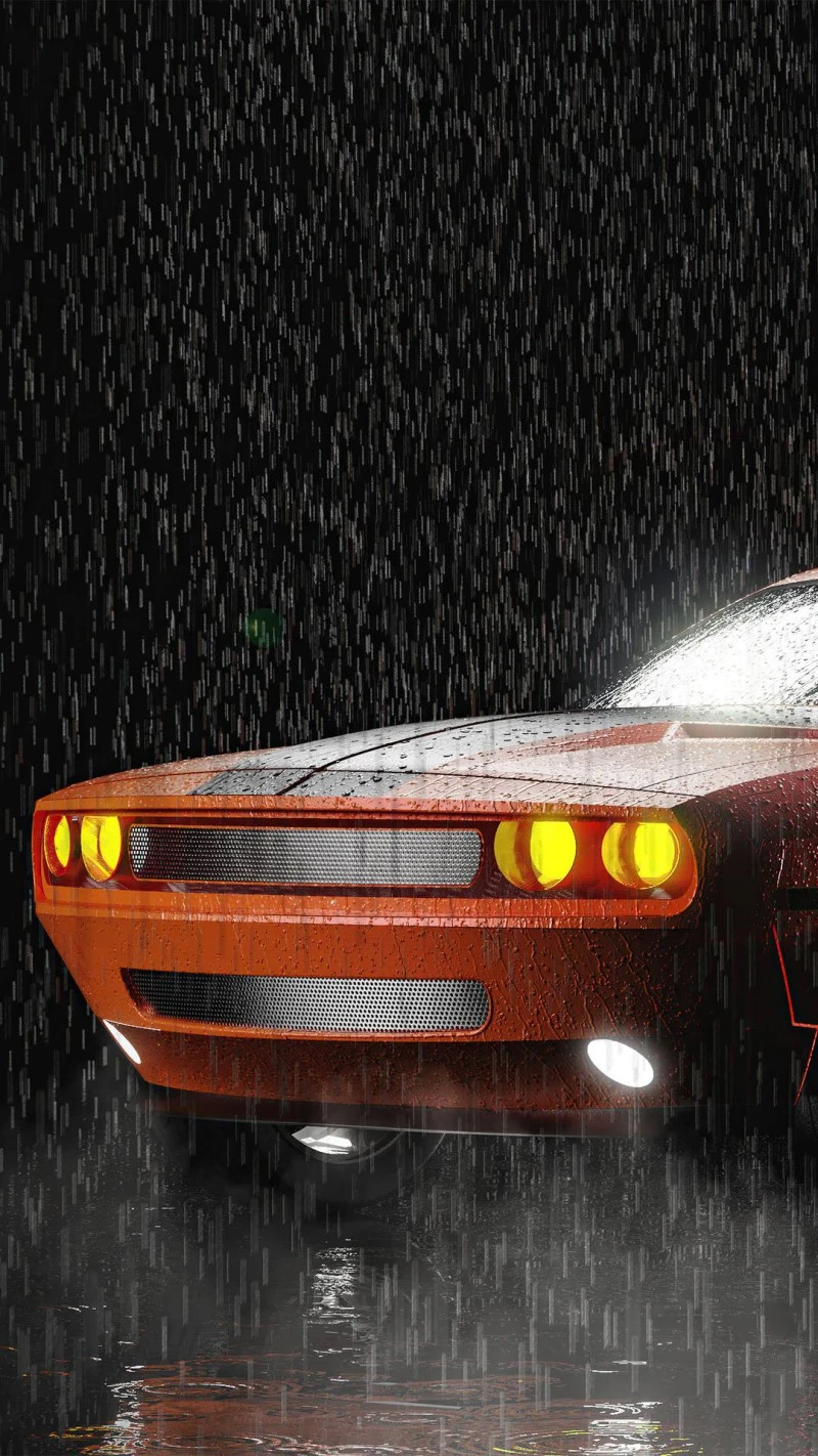 Rainy Night Challenger 4K Mobile Wallpaper