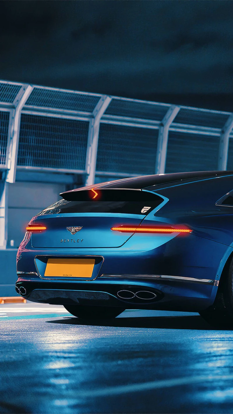 Sleek Bentley Continental GT Rear View 4K Mobile Wallpaper