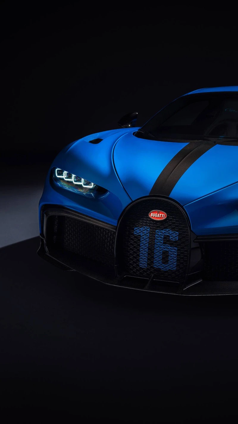 Bugatti Bolide: Front Headlights 4K Mobile Wallpaper