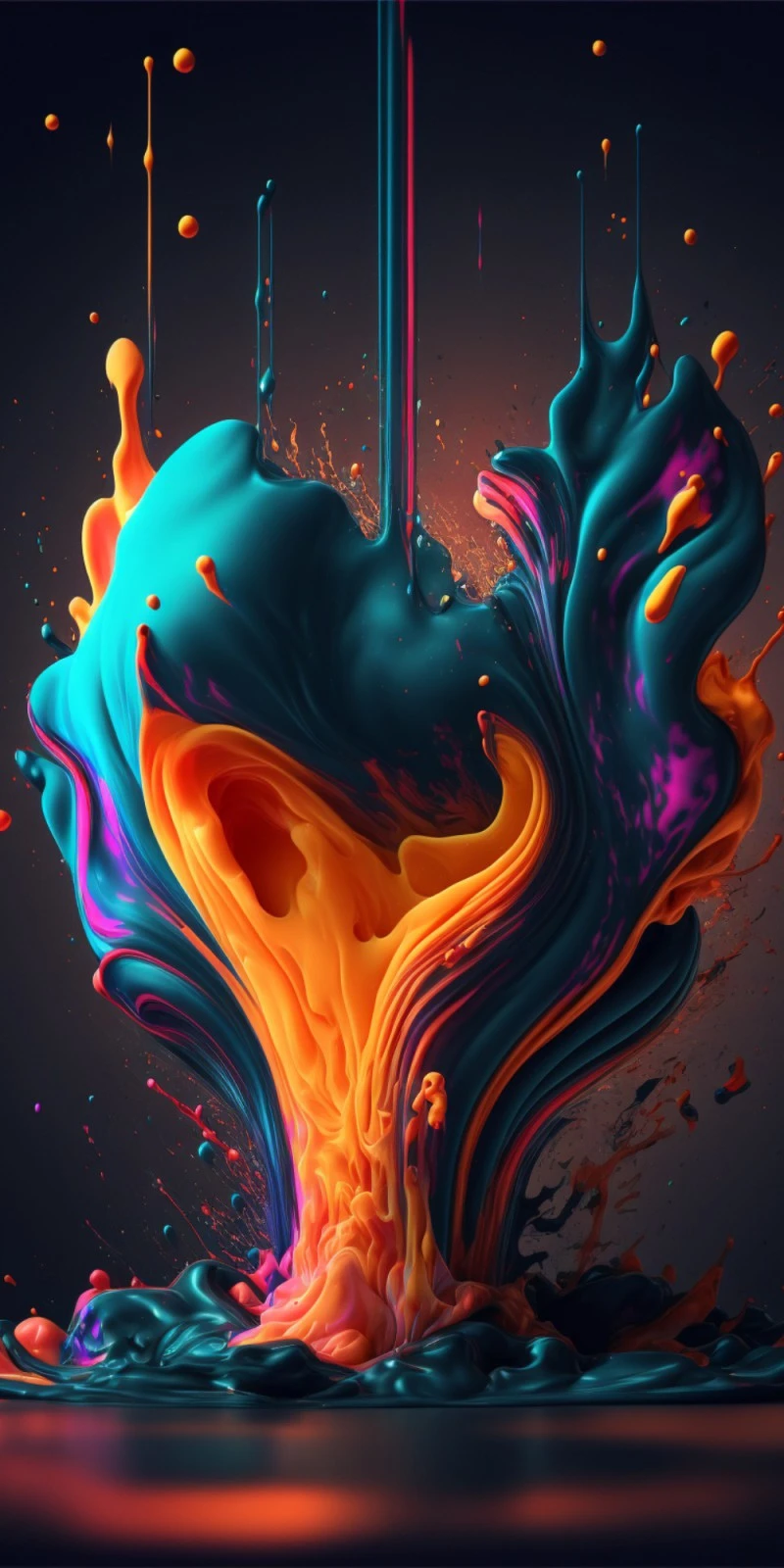 Vibrant Color Explosion 4K Mobile Wallpaper