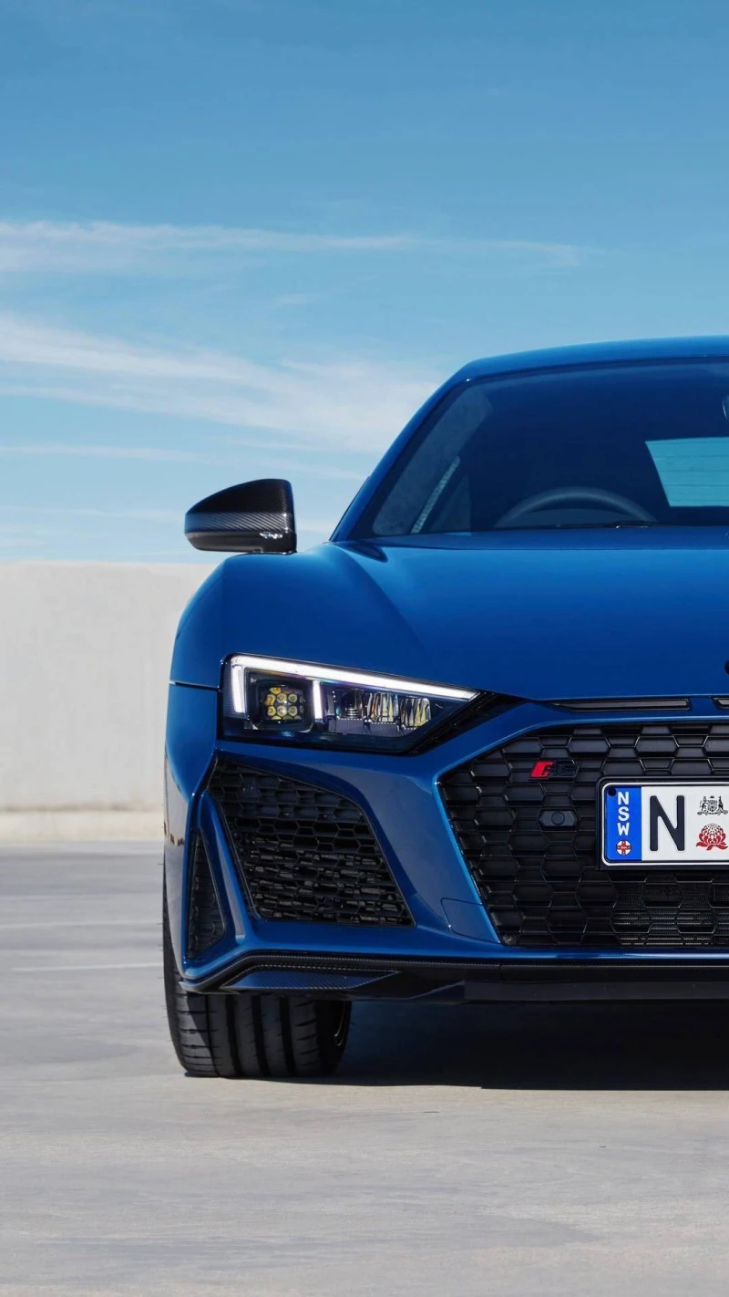 Audi R8 Front View 4K Mobile Wallpaper