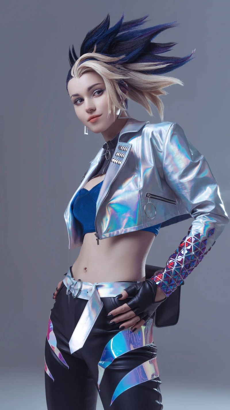 Cyberpunk Cosplay: Futuristic Fashion 4K Mobile Wallpaper