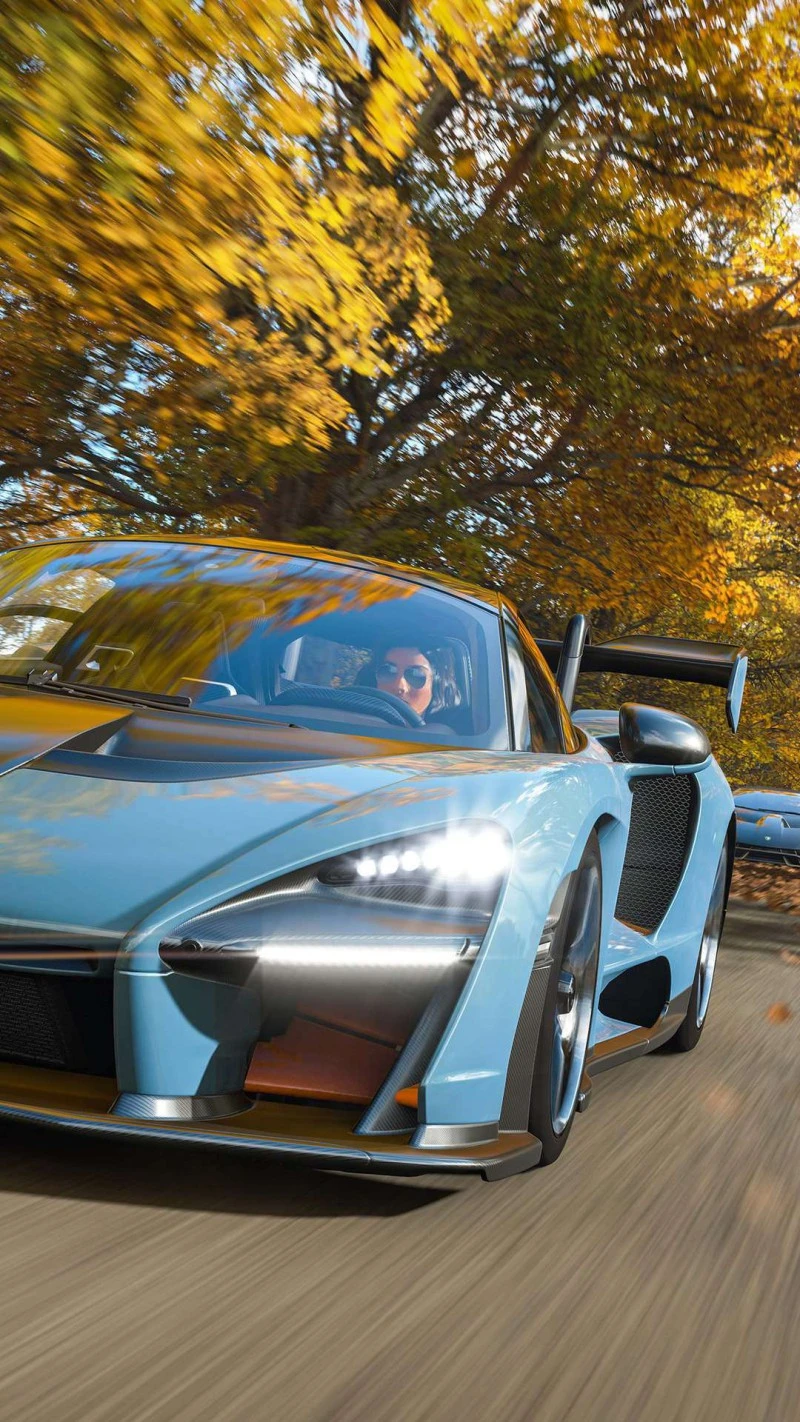 McLaren Senna in Autumn 4K Mobile Wallpaper