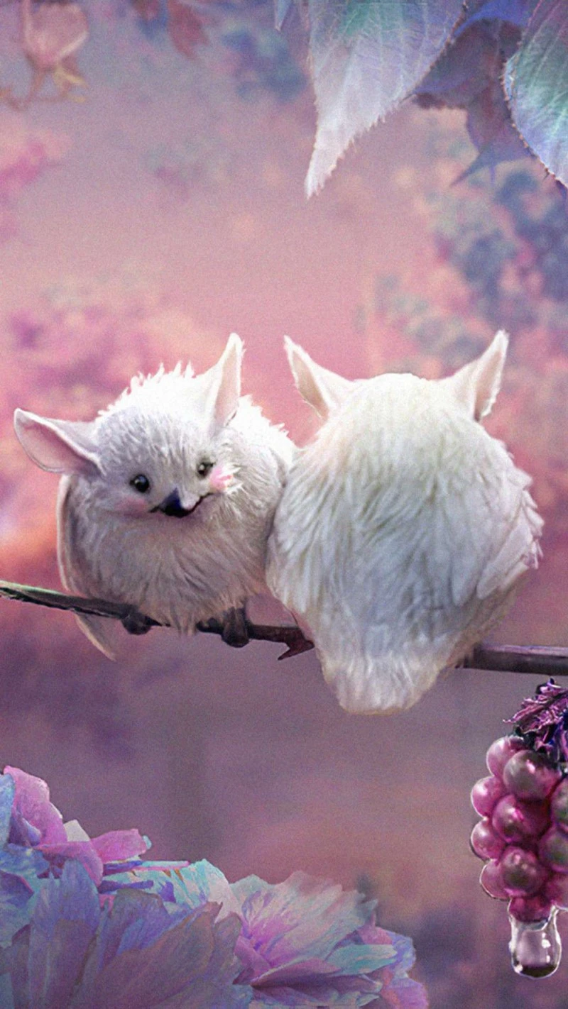 Adorable Fluffy Birds 4K Mobile Wallpaper