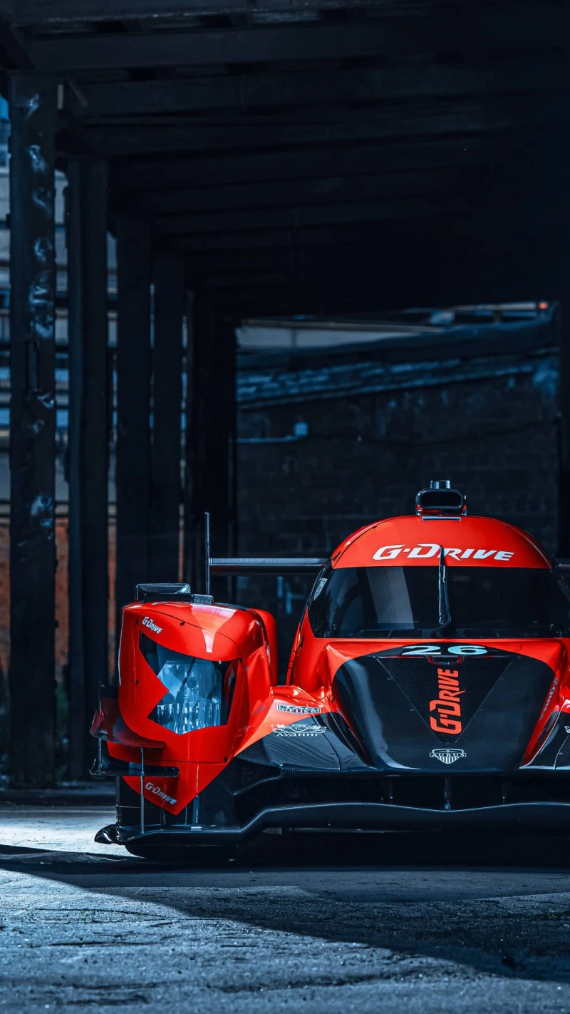 G-Drive Racing Prototype in Abandoned Garage 4K Mobile Wallpaper