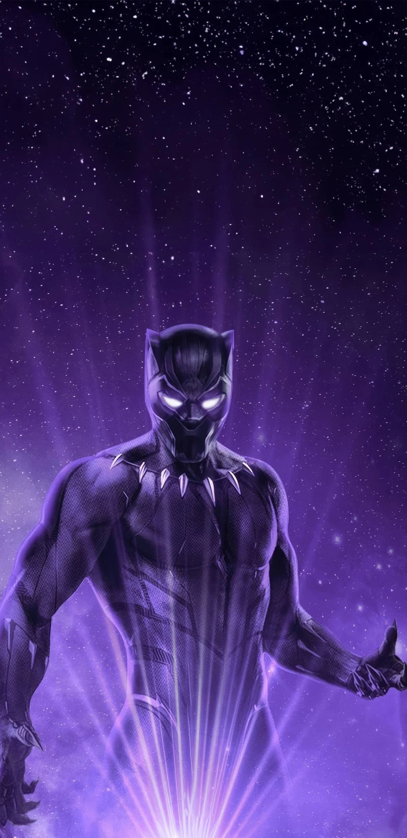 Black Panther: Cosmic Power 4K Mobile Wallpaper