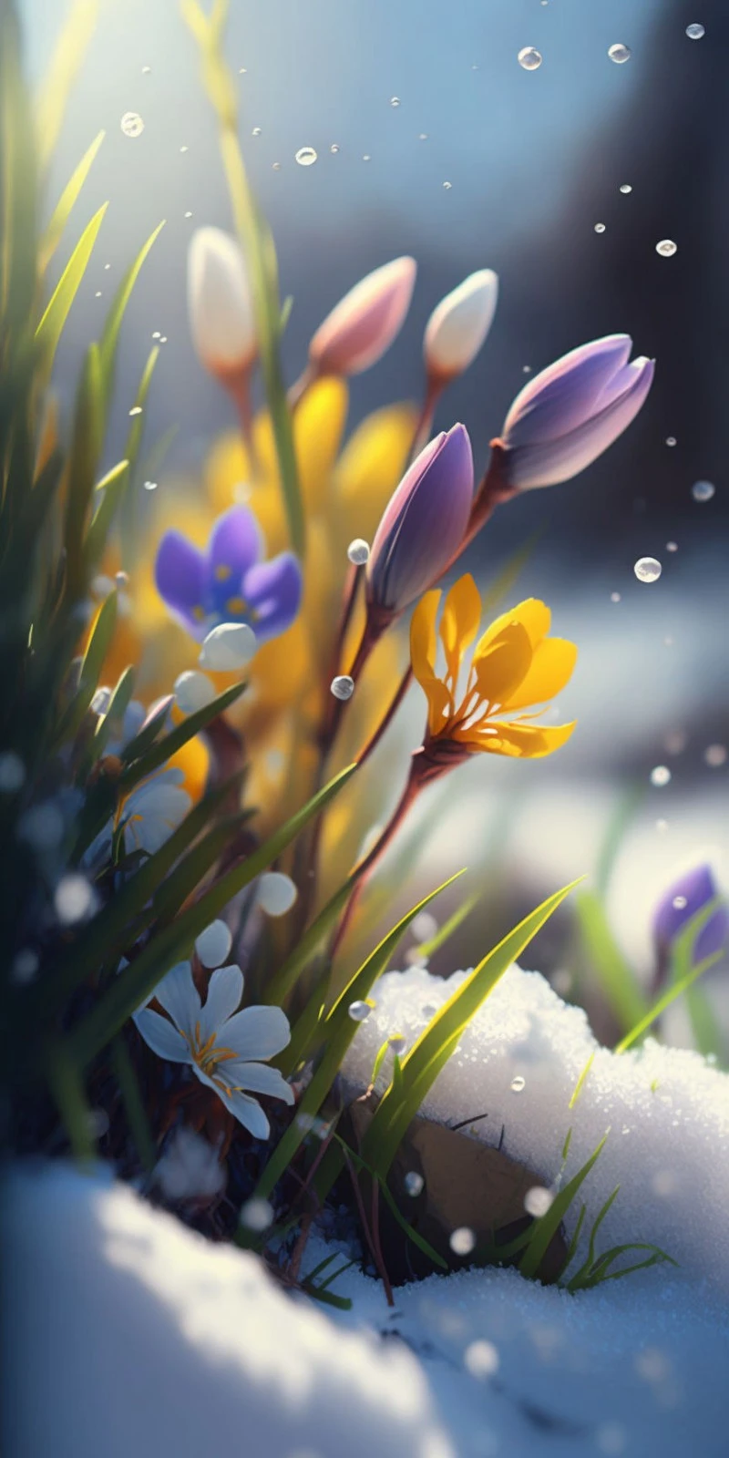 Spring's First Bloom 4K Mobile Wallpaper
