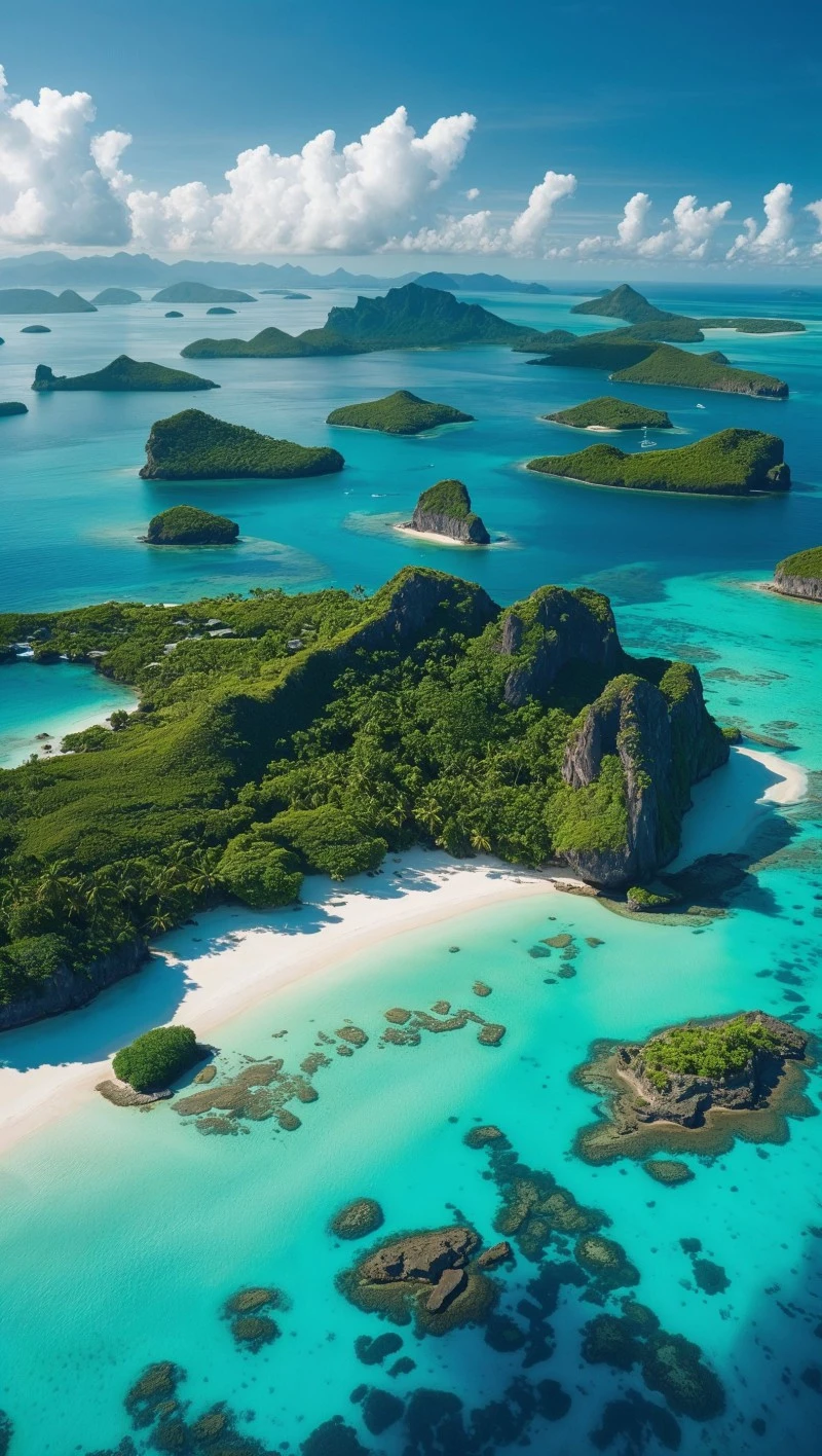 Tropical Island Paradise 4K Mobile Wallpaper
