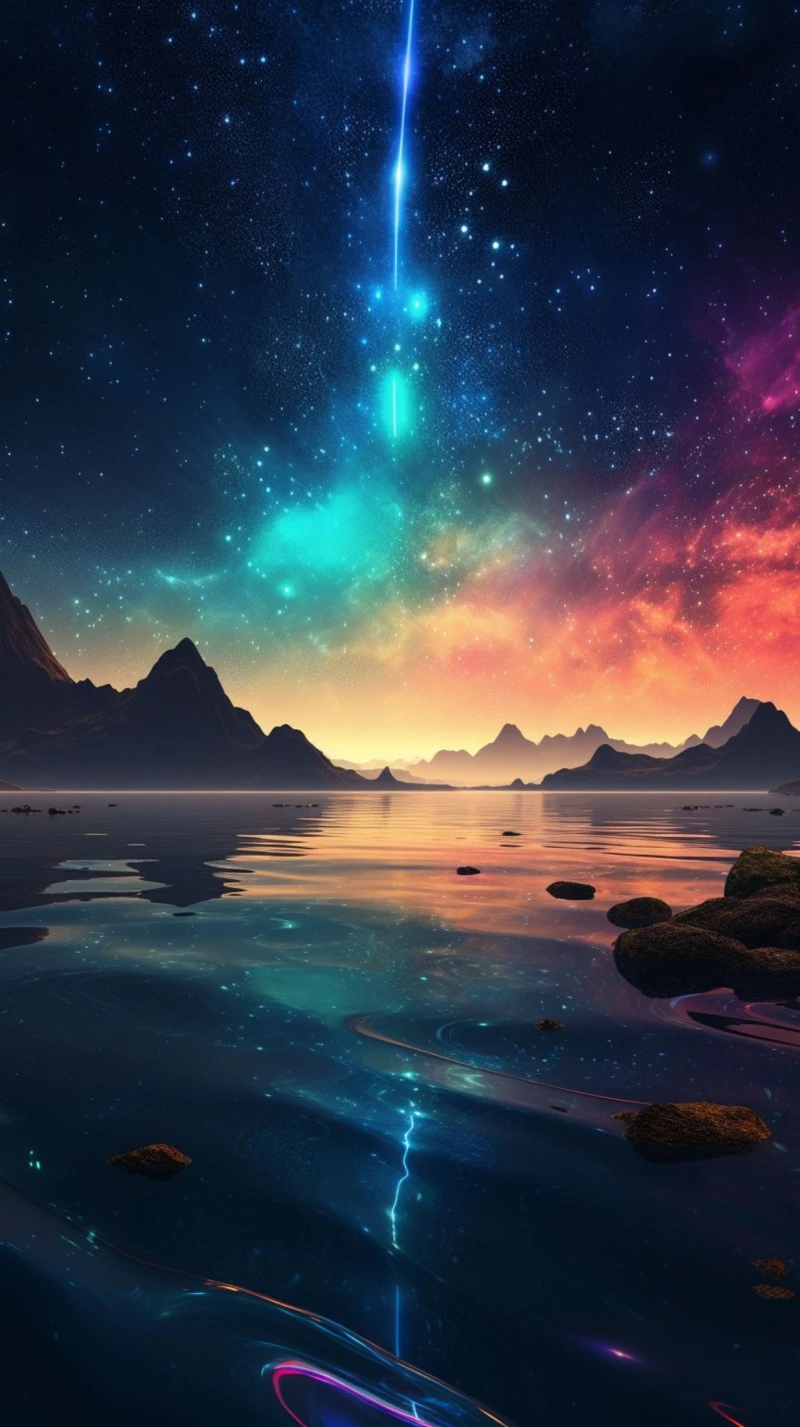 Celestial Reflection 4K Mobile Wallpaper