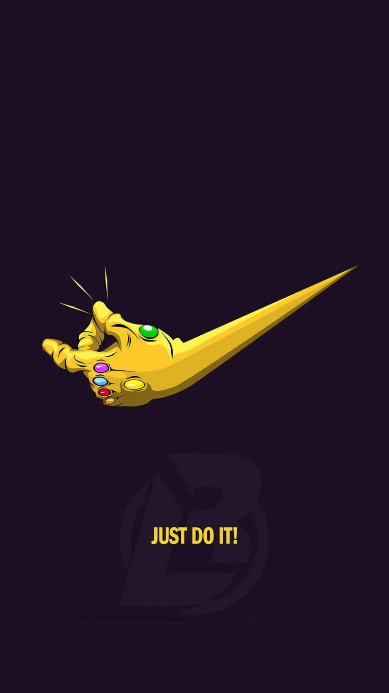 Thanos Nike Swoosh 4K Mobile Wallpaper