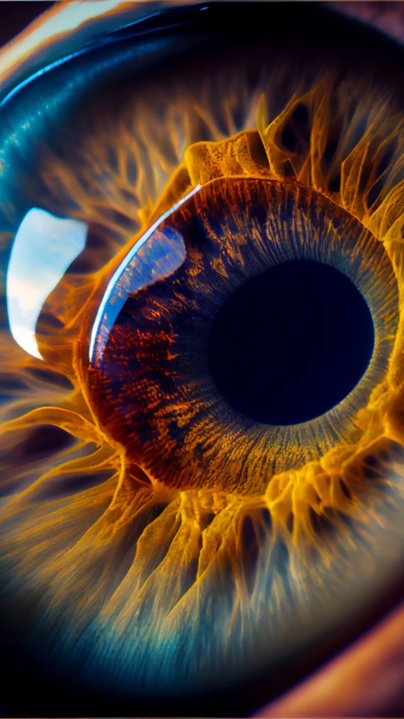The Intricate Human Iris 4K Mobile Wallpaper