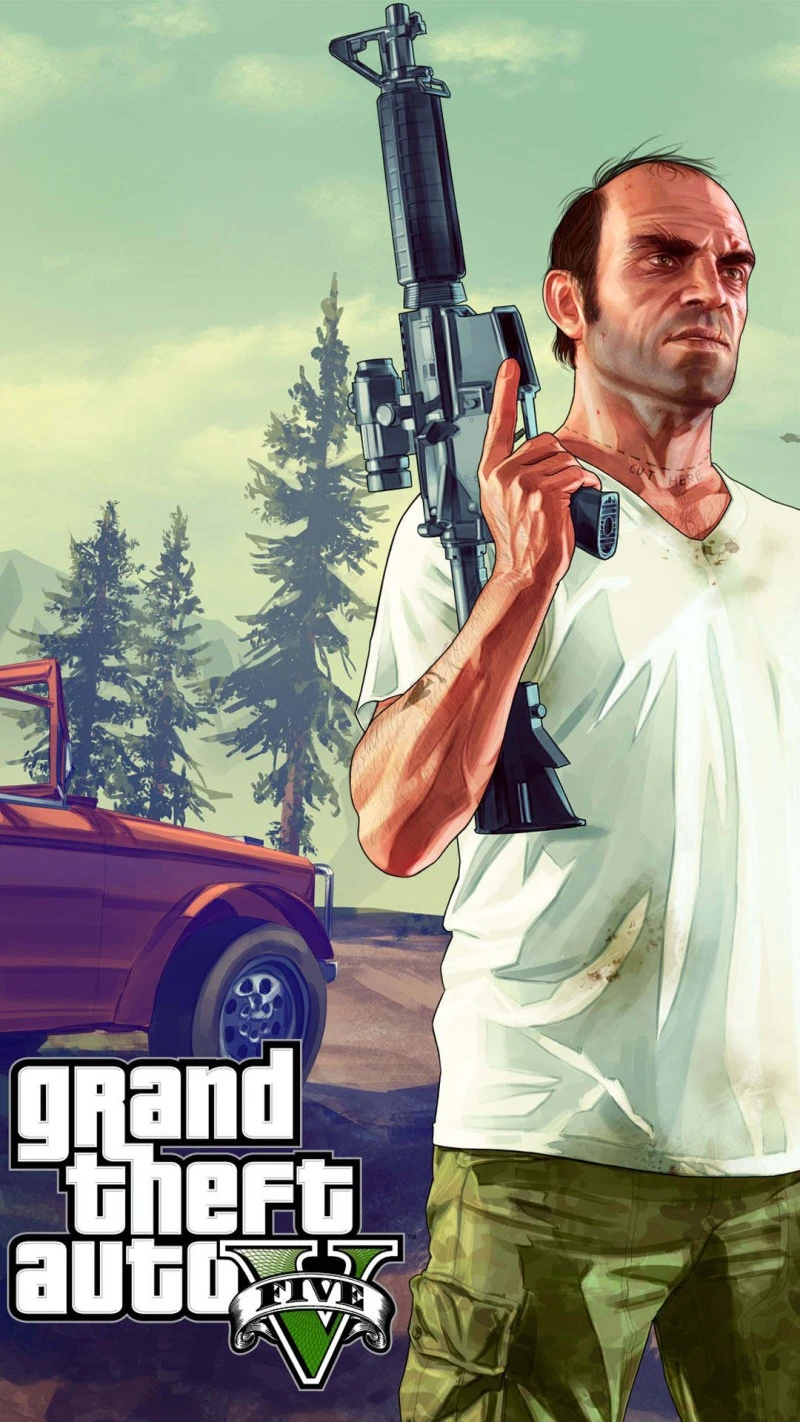 Grand Theft Auto V: Michael De Santa 4K Mobile Wallpaper