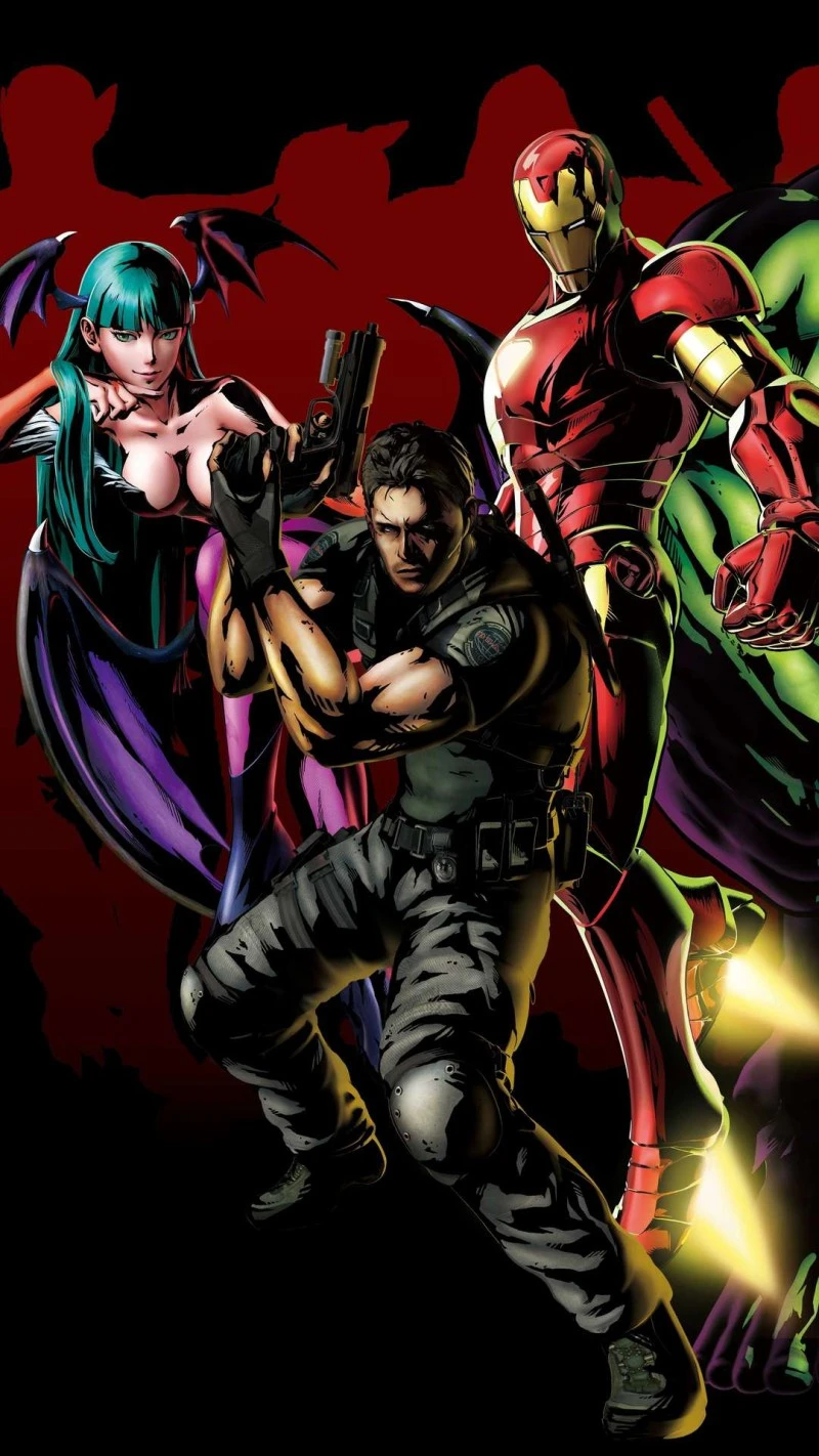 Marvel vs. Capcom Crossover 4K Mobile Wallpaper