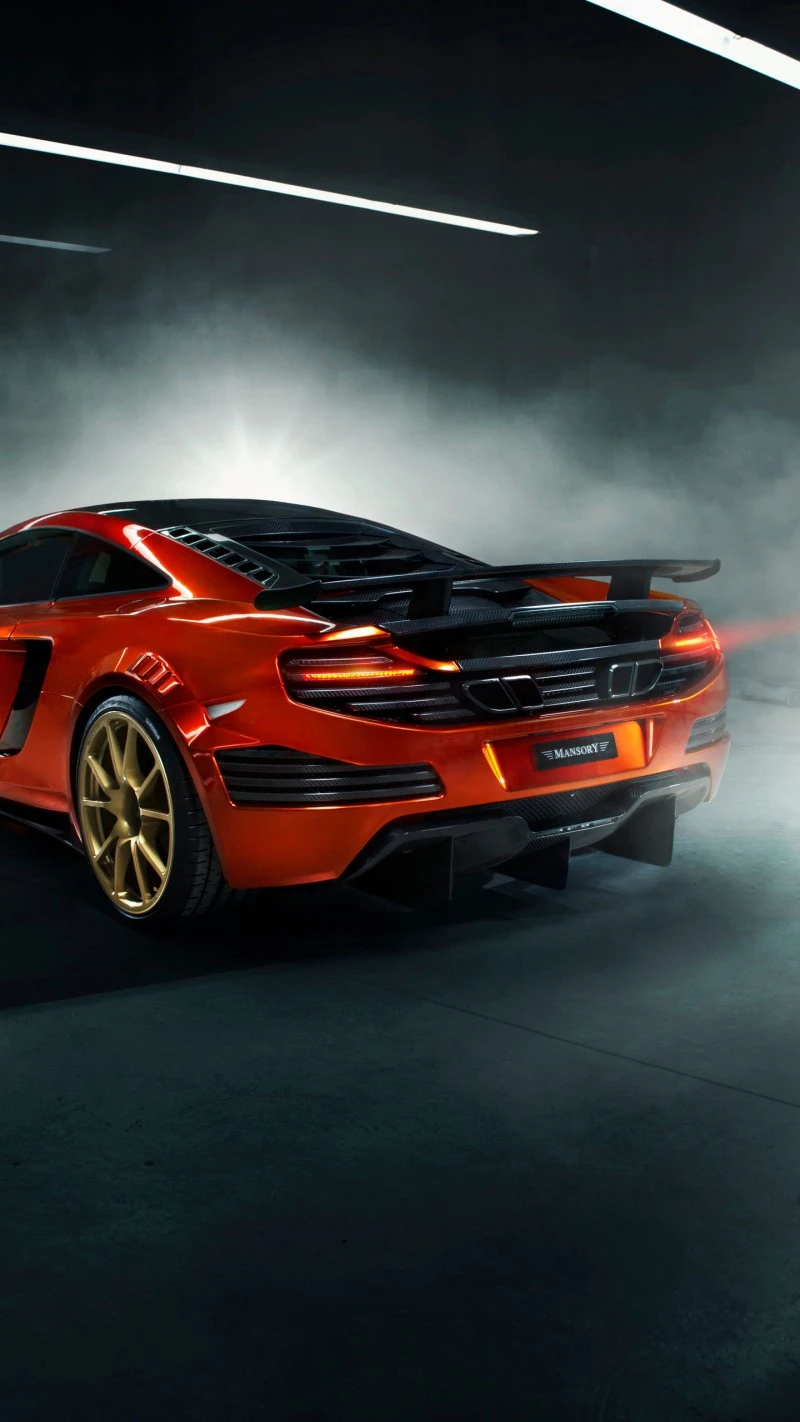 Rear View of Tuned McLaren 12C 4K Mobile Wallpaper
