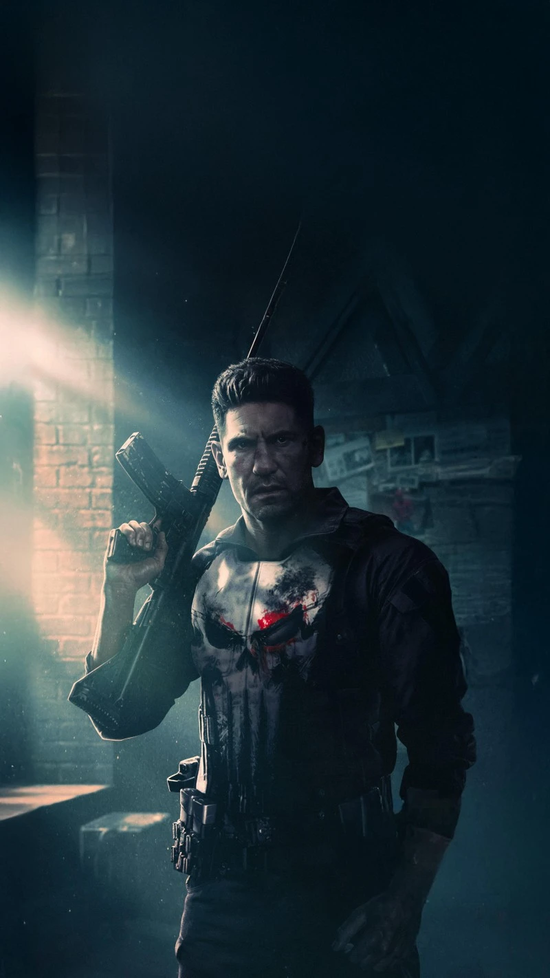 Punisher Power 4K Mobile Wallpaper