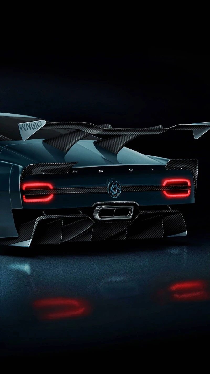 Futuristic Ford Concept Car 4K Mobile Wallpaper