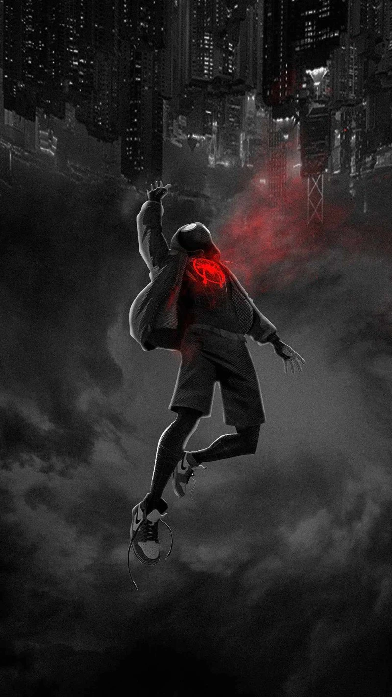 Spider-Man in the City 4K Mobile Wallpaper