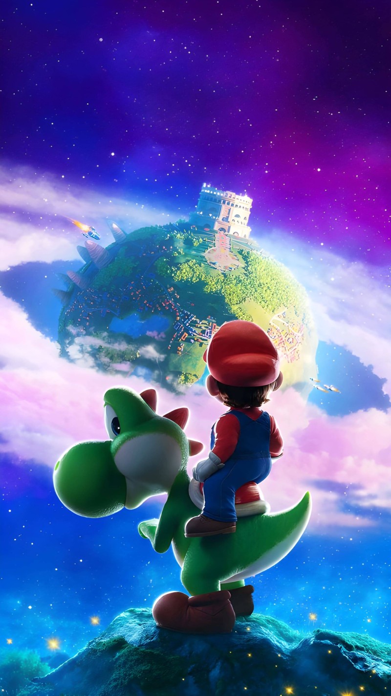 Mario and Yoshi Explore 4K Trending Wallpaper
