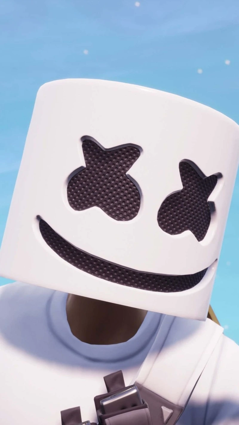 Marshmello Fortnite Skin 4K Mobile Wallpaper