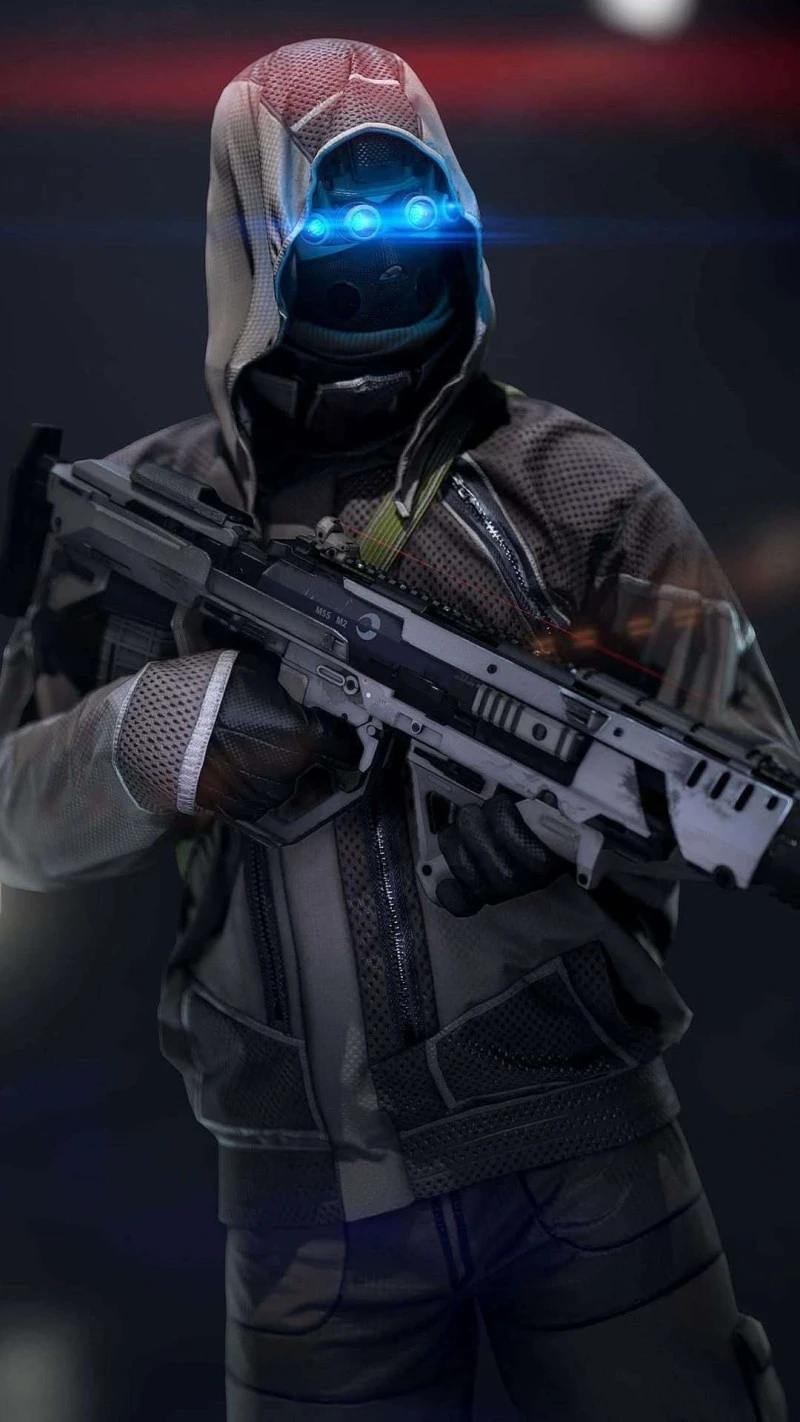 Futuristic Soldier 4K Mobile Wallpaper