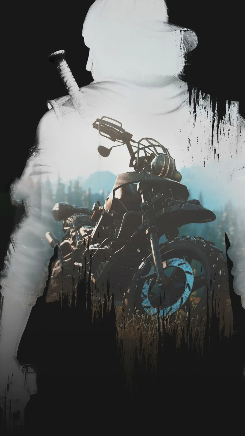 Motorcycle Silhouette 4K Mobile Wallpaper