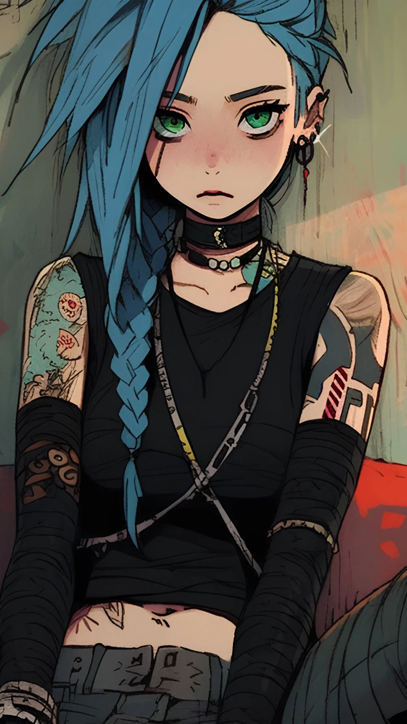 Punk Anime Girl 4K Mobile Wallpaper