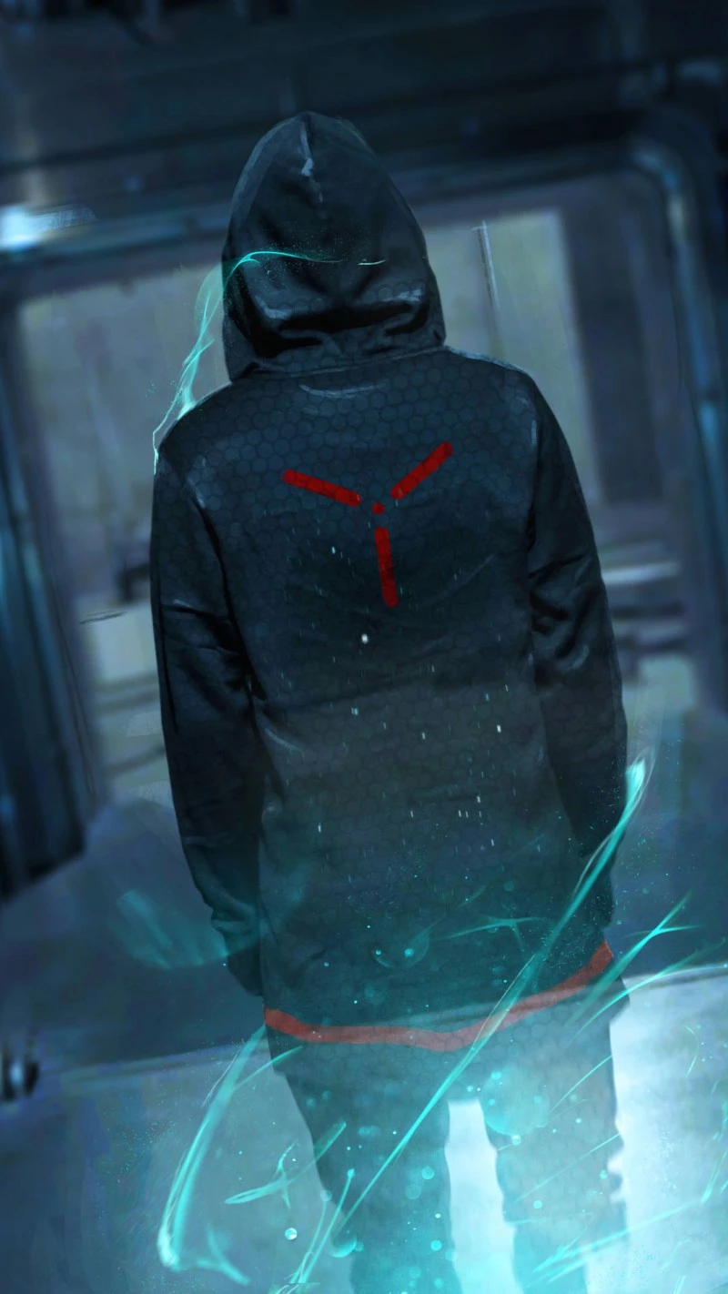 Cyberpunk Wanderer 4K Mobile Wallpaper