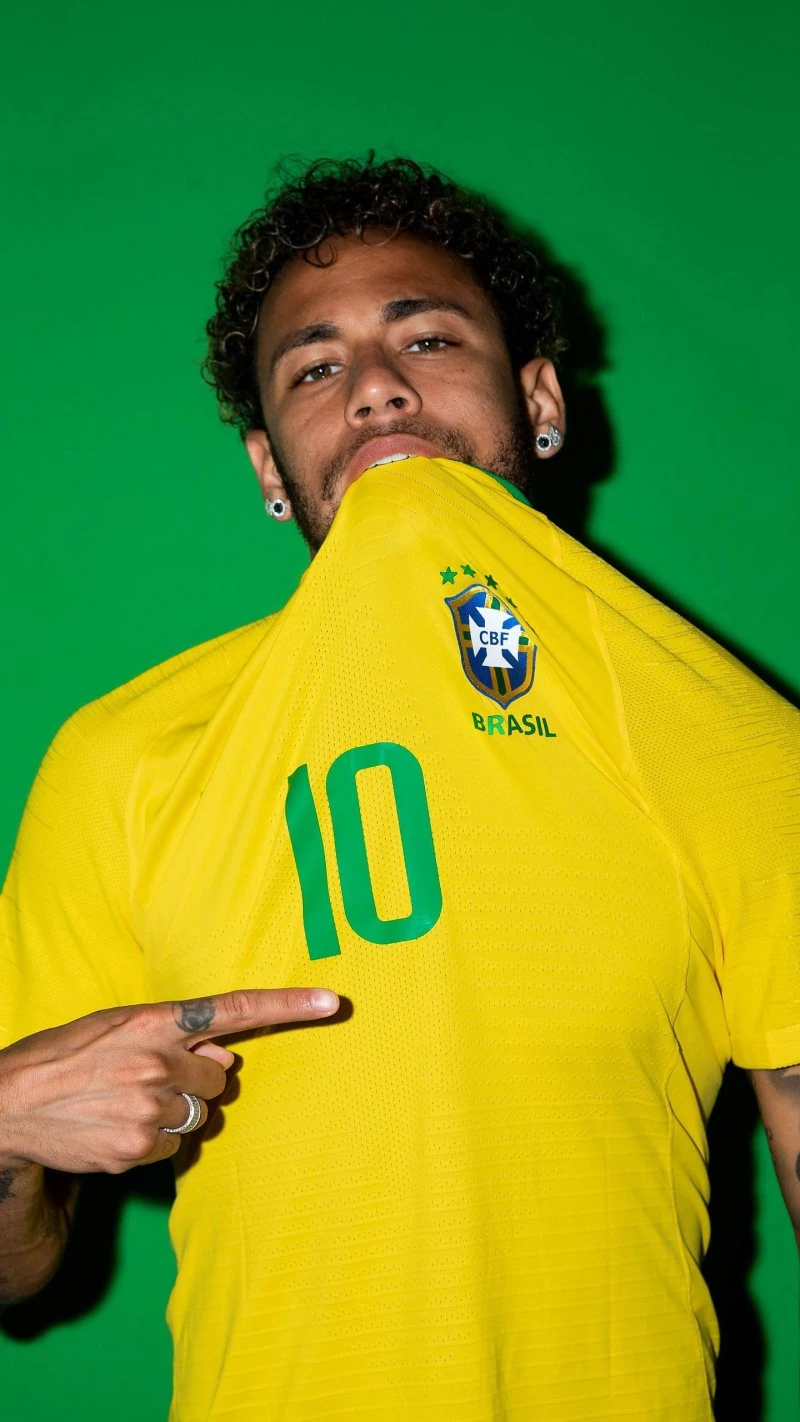 Neymar Jr. - Brazil National Team 4K Mobile Wallpaper