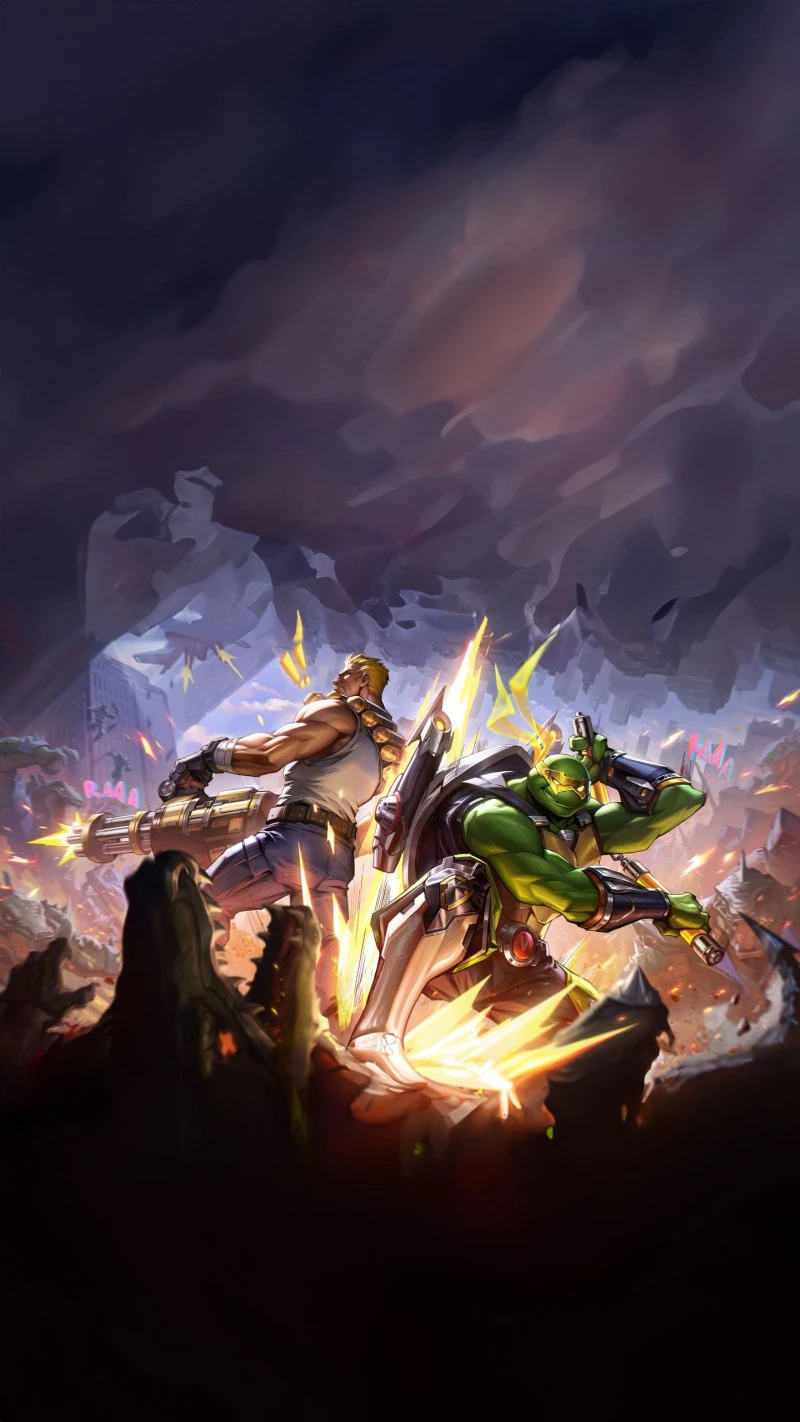 Epic Showdown 4K Mobile Wallpaper