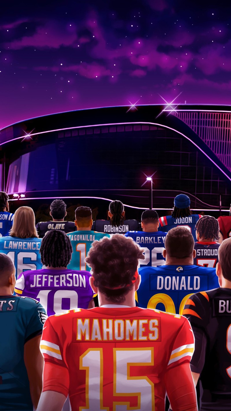 Purple Neon Sports Stadium 4K Mobile Wallpaper 4K Lights Wallpaper