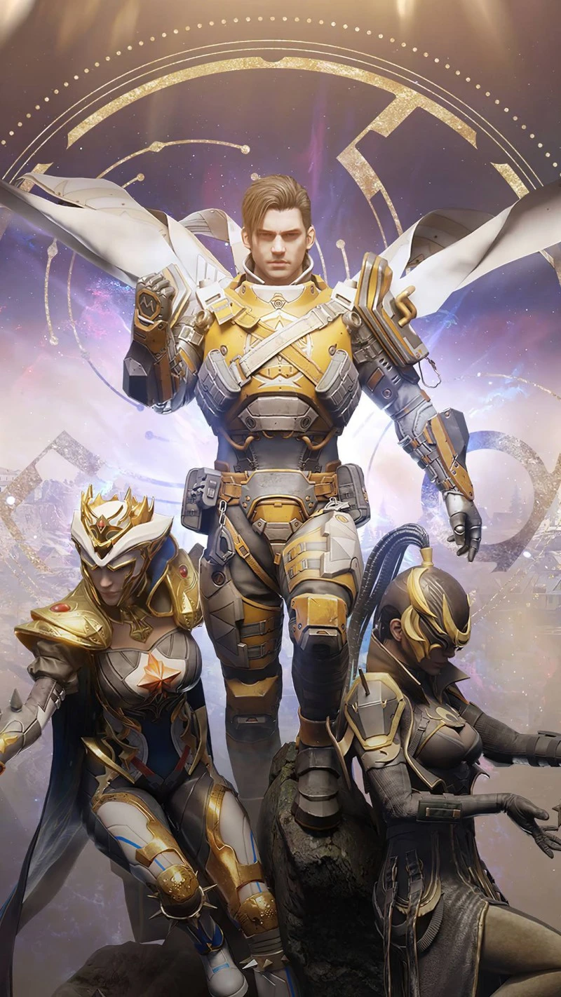Apex Legends Inspired Artwork: Trio of Powerful Warriors 4K Mobile Wallpaper