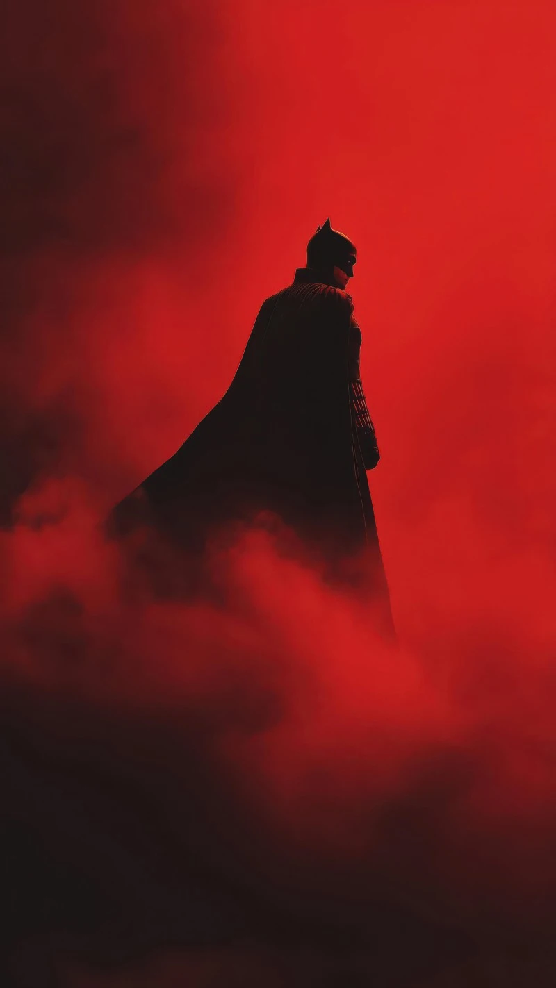 The Dark Knight in Shadows 4K Mobile Wallpaper