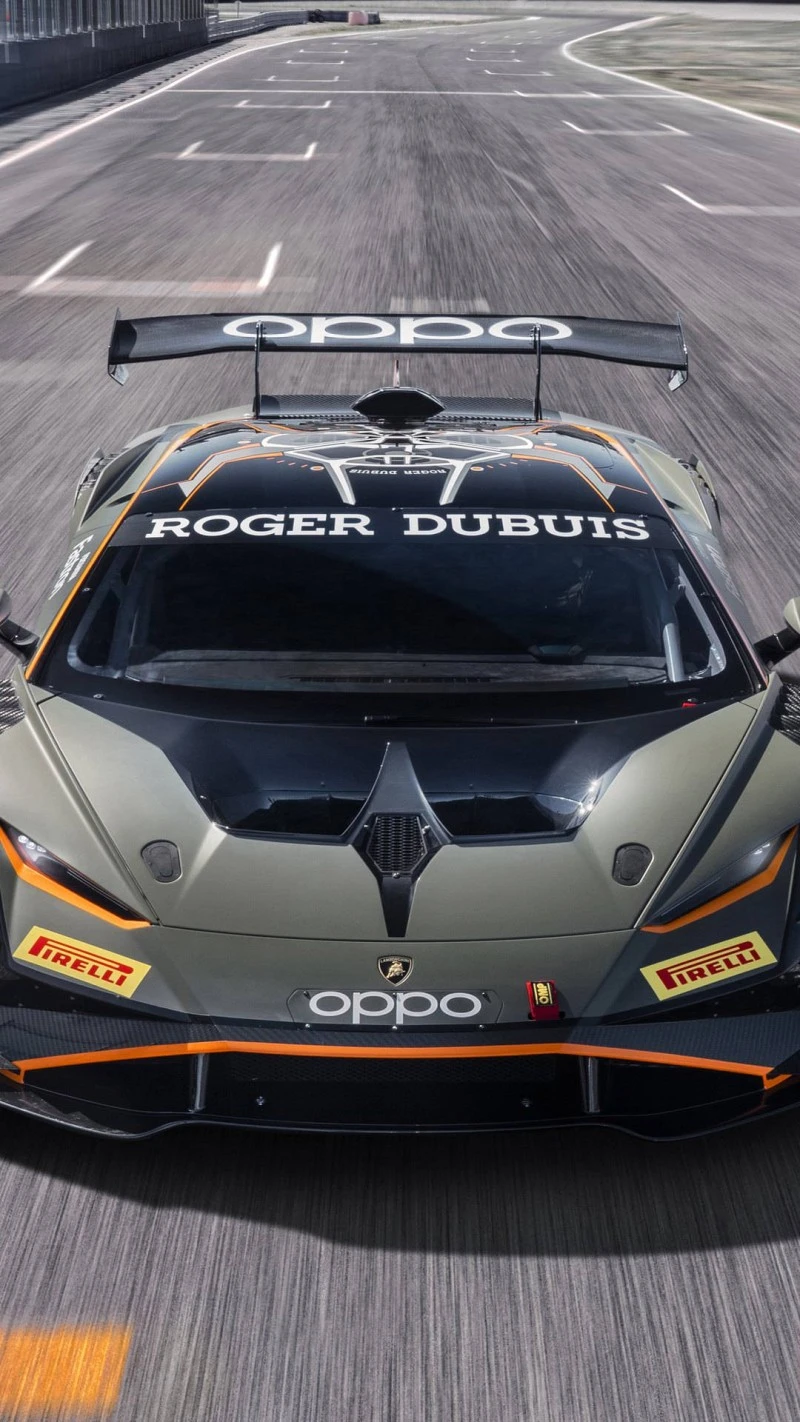 Lamborghini Huracan Super Trofeo Evo 4K Mobile Wallpaper
