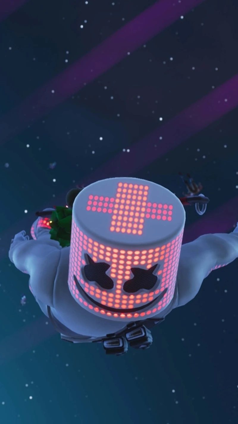Marshmello Fortnite 4K Mobile Wallpaper