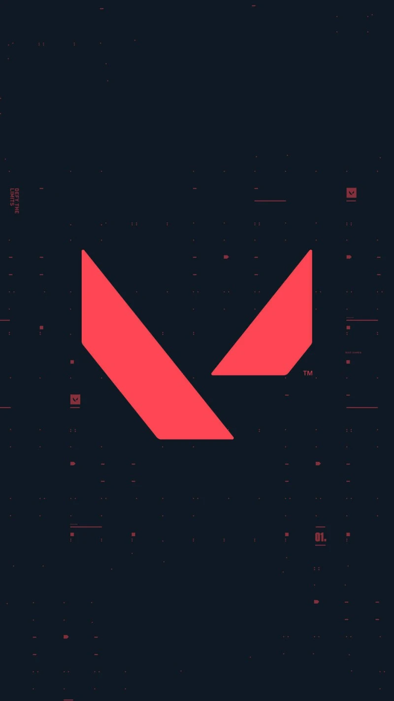 Valorant Logo 4K Mobile Wallpaper